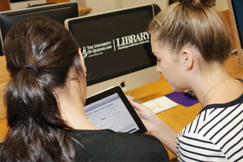 Students Studying in the Library 